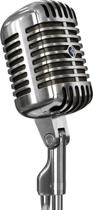 Retro  Microphone Illustration